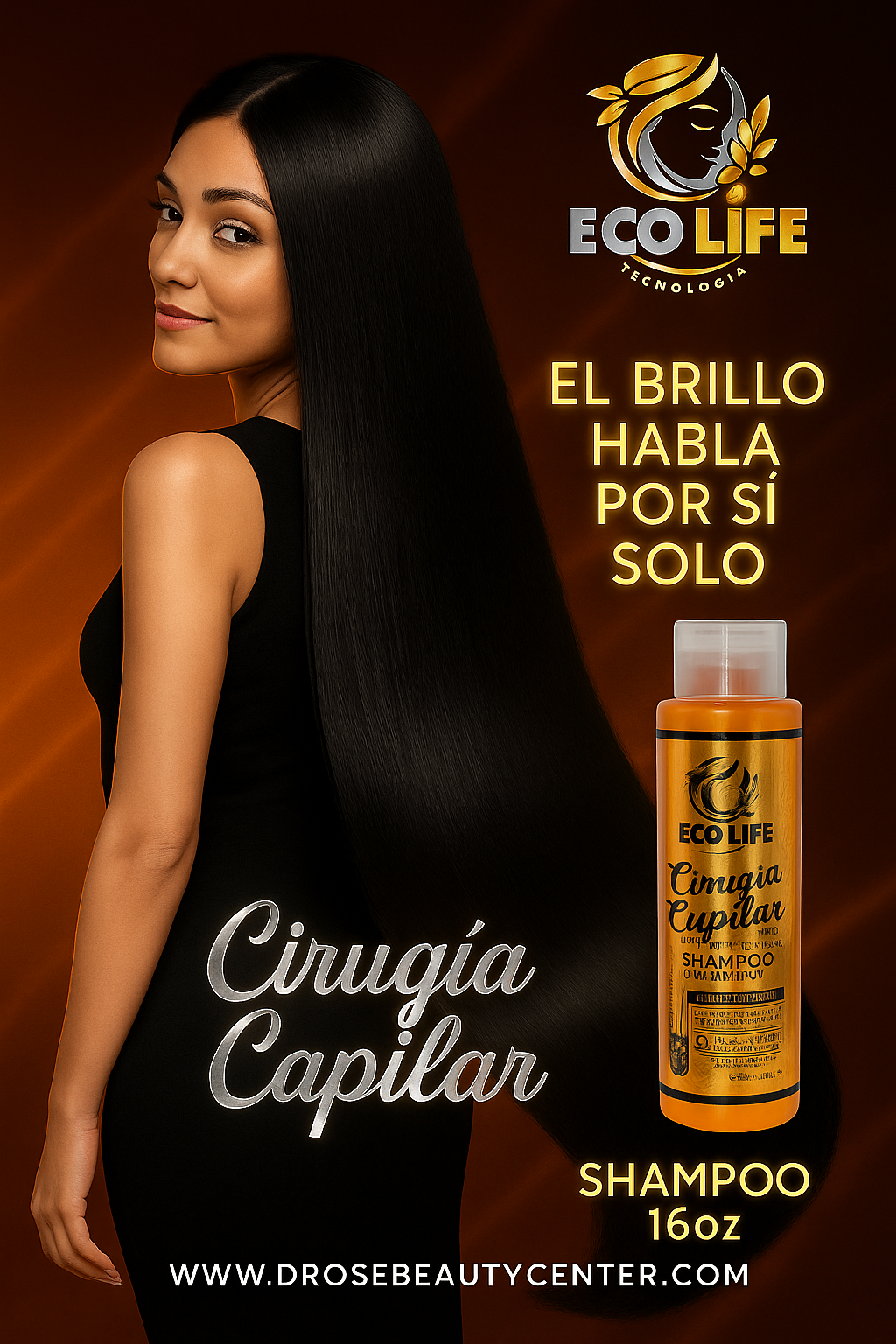 💛ECOLIFE TECHNOLOGIES – CIRUGÍA CAPILAR SHAMPOO 16oz
