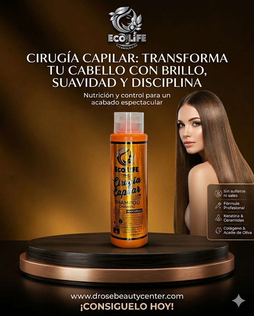 ECOLIFE TECHNOLOGIES Cirugía Capilar Shampoo 16 oz