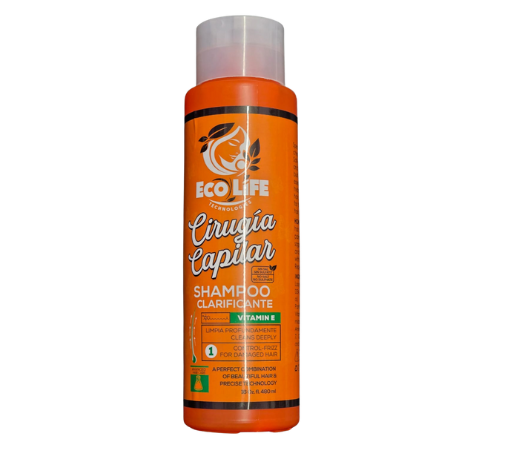 💛 ECOLIFE TECHNOLOGIES – CIRUGÍA CAPILAR SHAMPOO CLARIFICANTE 16oz