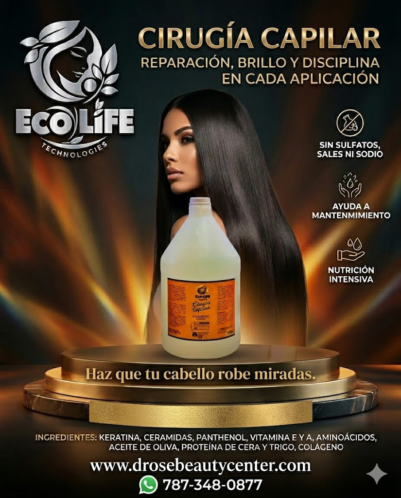 ECOLIFE TECHNOLOGIES Cirugía Capilar Shampoo Galón