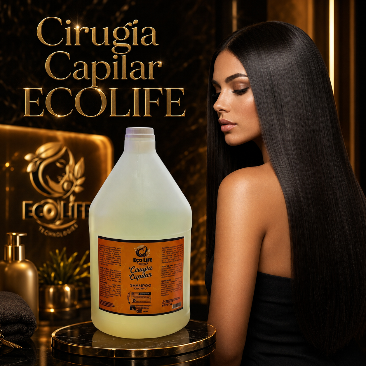 ECOLIFE TECHNOLOGIES Cirugía Capilar Shampoo Galón