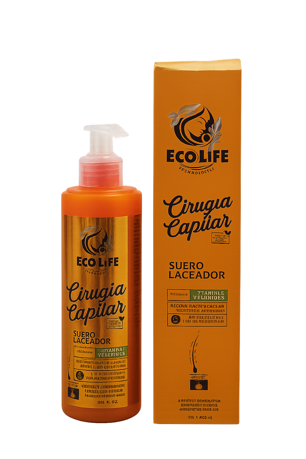🧡 ECOLIFE TECHNOLOGIES – CIRUGÍA CAPILAR SUERO LACEADOR 8oz