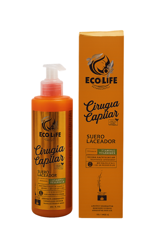 ECOLIFE TECHNOLOGIES Cirugía Capilar Suero Laceador 8 oz