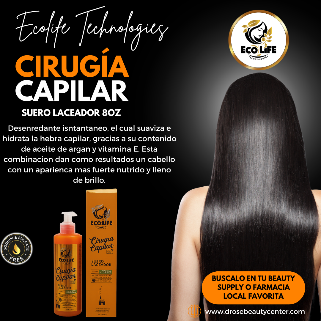 🧡 ECOLIFE TECHNOLOGIES – CIRUGÍA CAPILAR SUERO LACEADOR 8oz