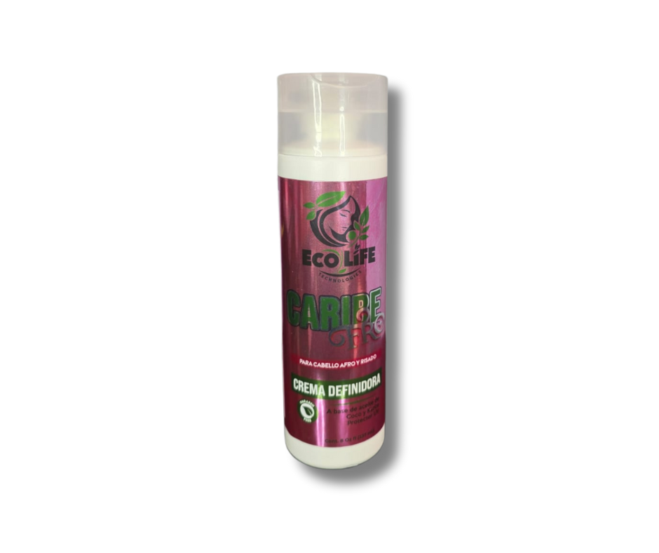 🌴 ECOLIFE TECHNOLOGIES – CARIBE FRO CREMA DEFINIDORA DE RIZOS 8oz (ETCFCD8)