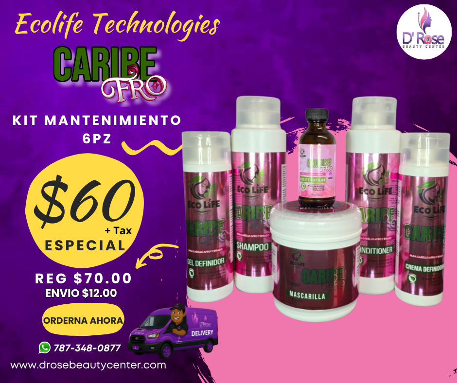 💜 ECOLIFE TECHNOLOGIES – CARIBE FRO KIT DE MANTENIMIENTO 6PC
