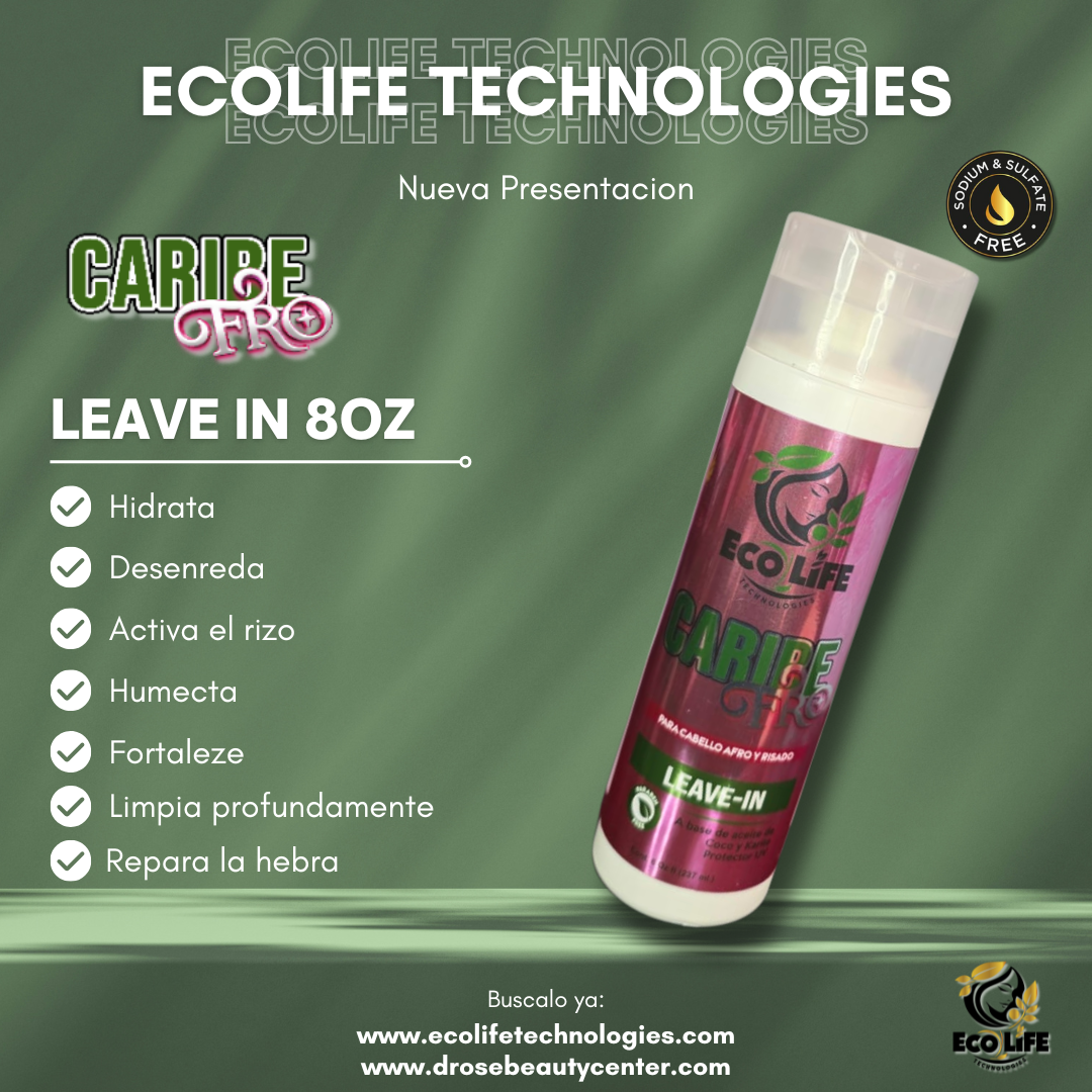 🌴 ECOLIFE TECHNOLOGIES – CARIBE FRO LEAVE-IN 8oz