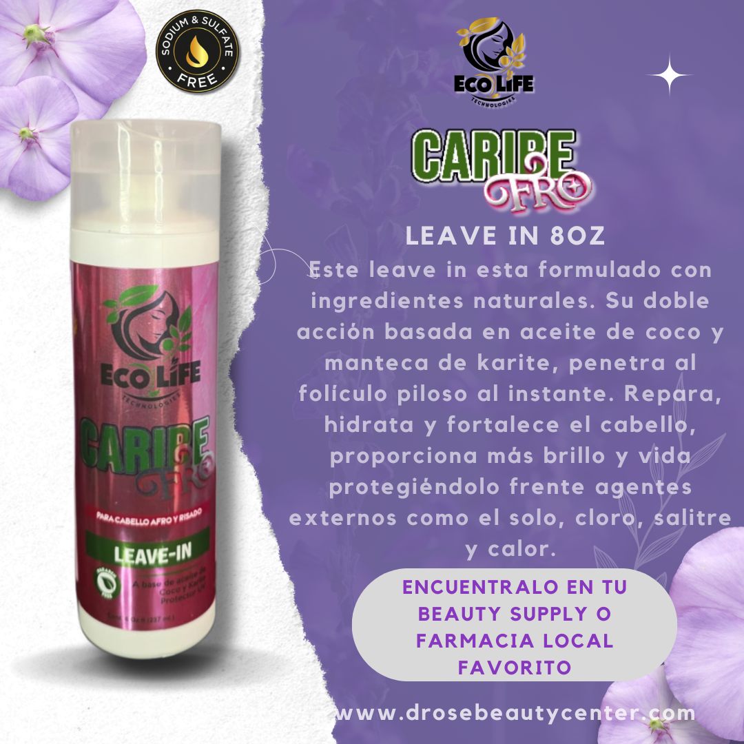 🌴 ECOLIFE TECHNOLOGIES – CARIBE FRO LEAVE-IN 8oz