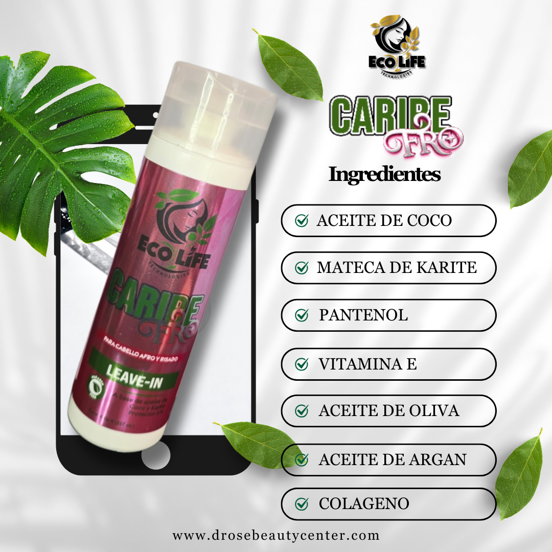 🌴 ECOLIFE TECHNOLOGIES – CARIBE FRO LEAVE-IN 8oz