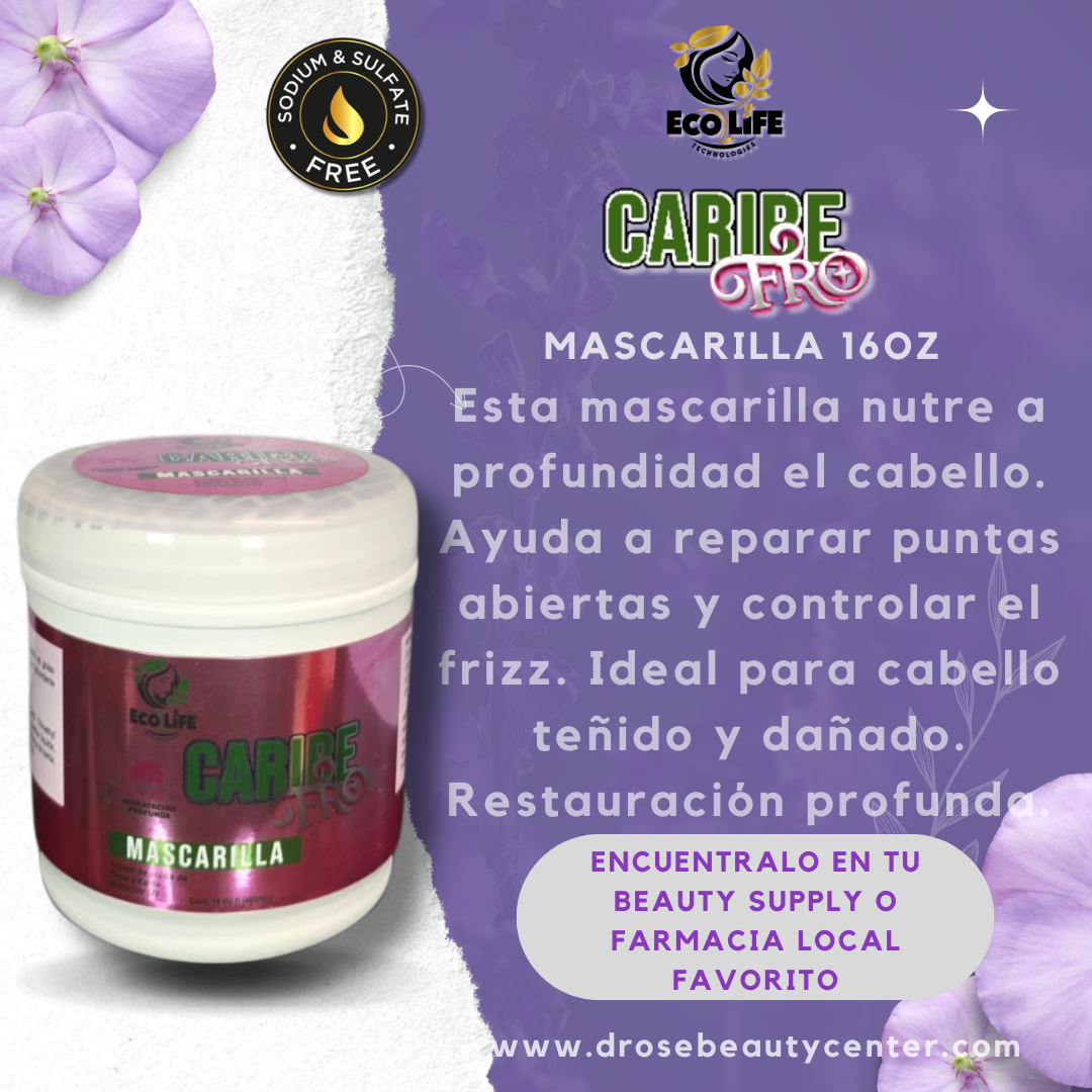 🧴 ECOLIFE TECHNOLOGIES – CARIBE FRO MASCARILLA 16oz (ETCFM16)