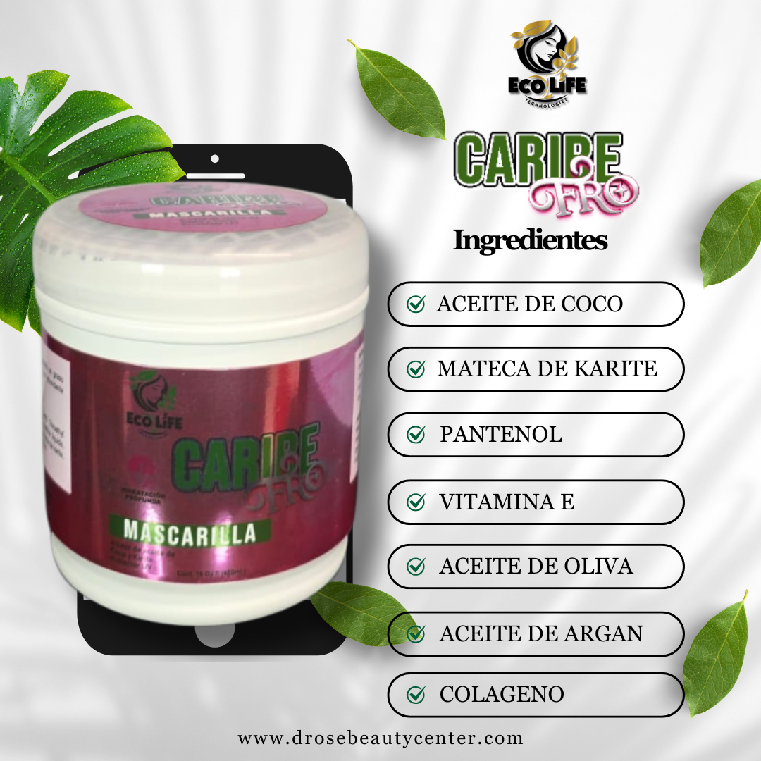 🧴 ECOLIFE TECHNOLOGIES – CARIBE FRO MASCARILLA 16oz (ETCFM16)