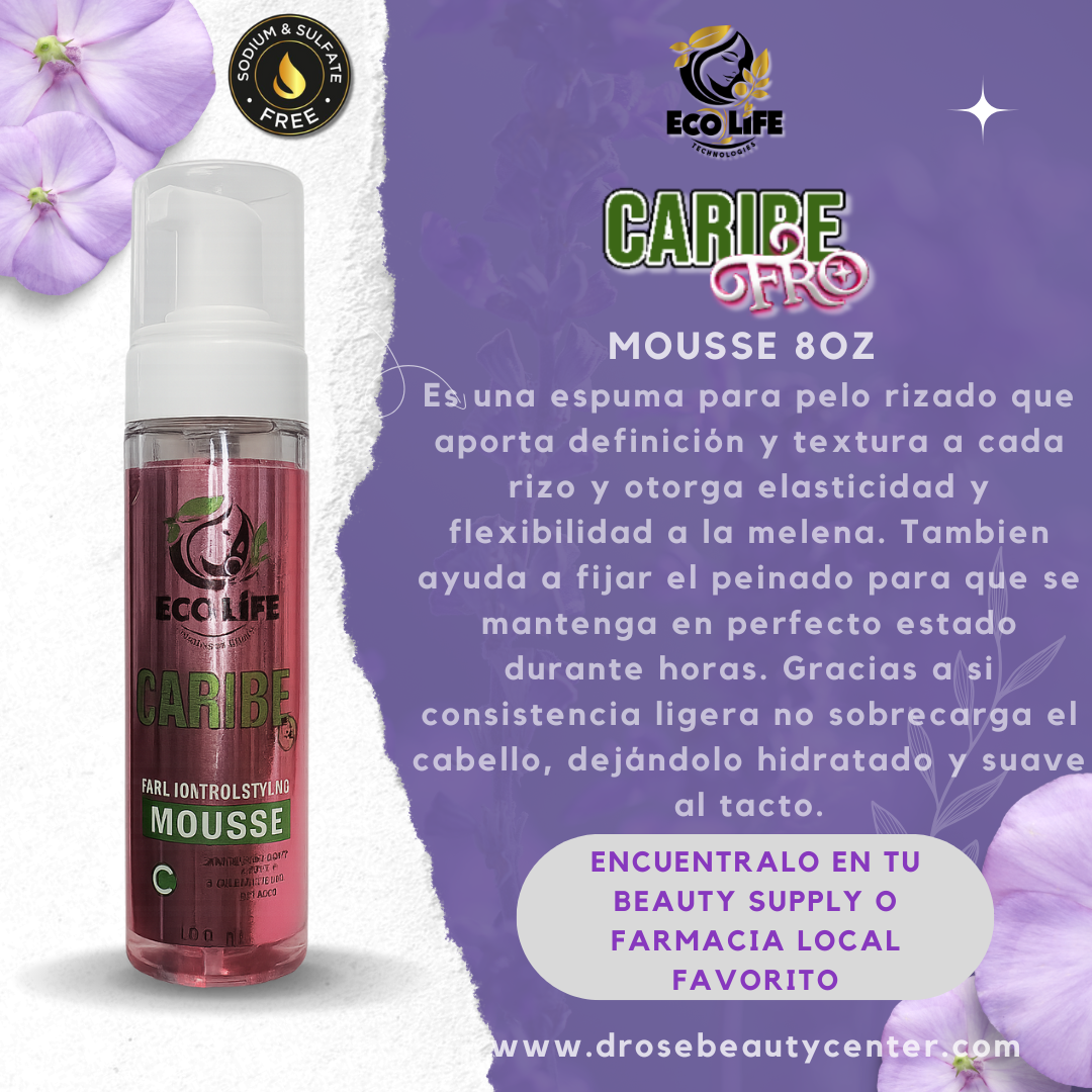 🧴 ECOLIFE TECHNOLOGIES – CARIBE FRO MOUSSE 8oz
