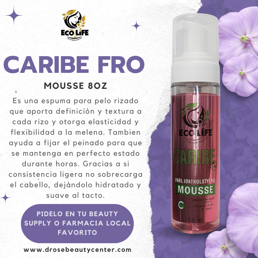 🧴 ECOLIFE TECHNOLOGIES – CARIBE FRO MOUSSE 8oz