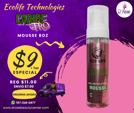 🧴 ECOLIFE TECHNOLOGIES – CARIBE FRO MOUSSE 8oz