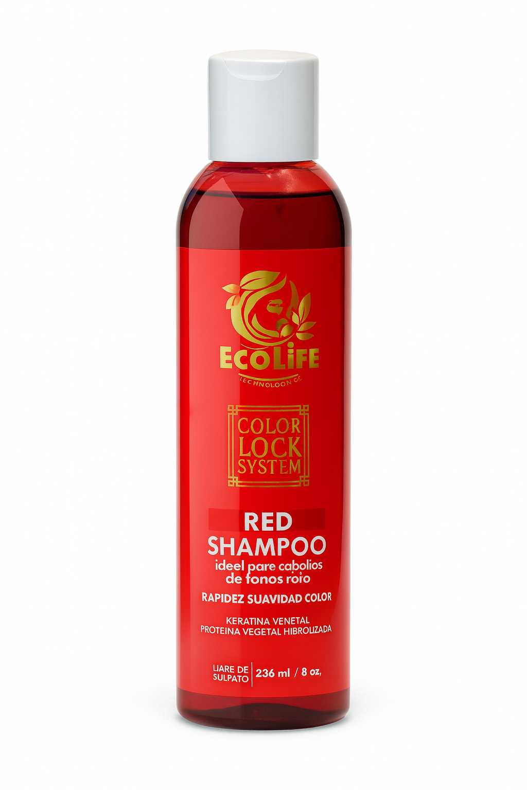 ECOLIFE TECHNOLOGIES – COLOR LOCK SYSTEM RED SHAMPOO 8oz
