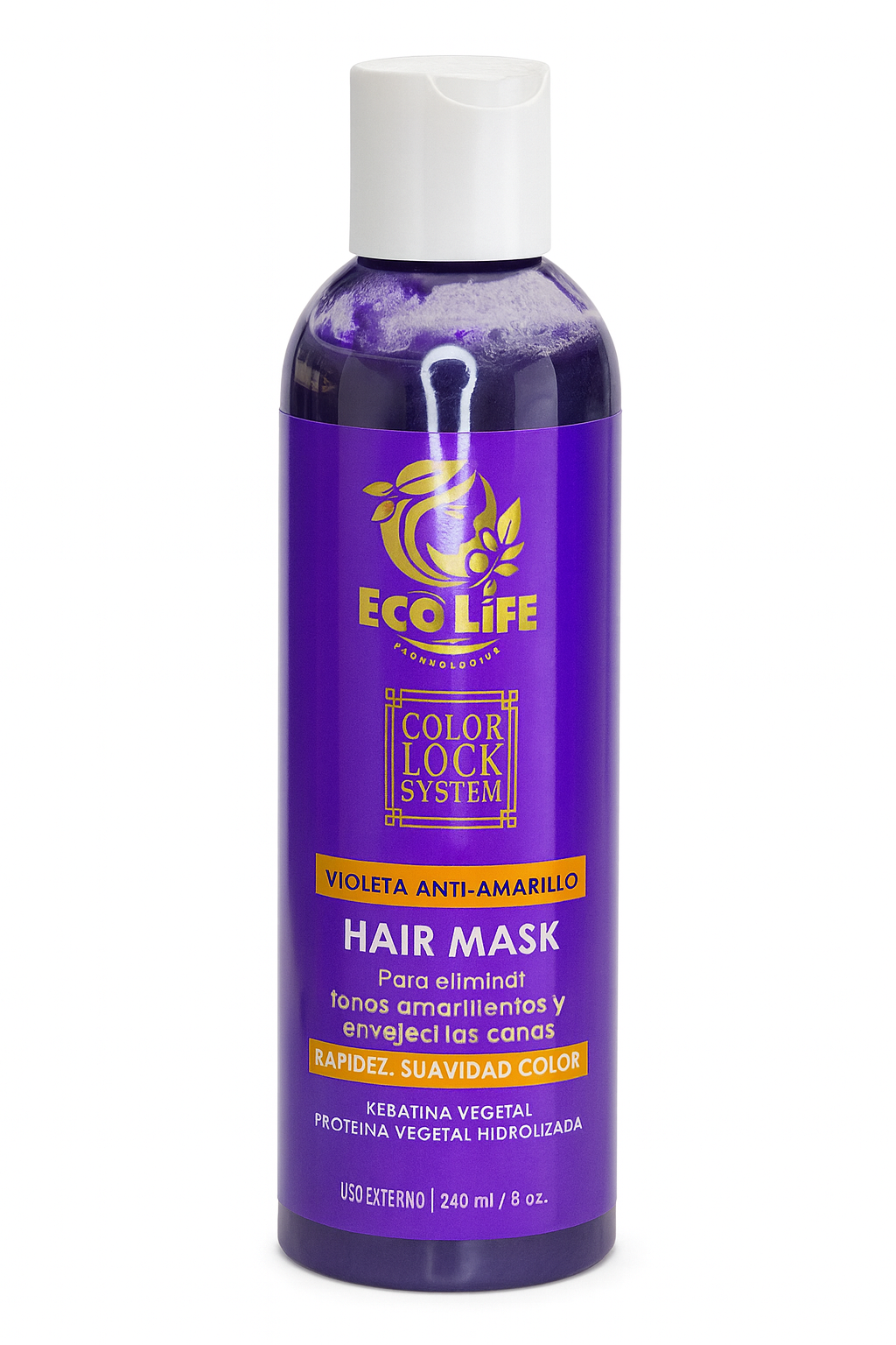 💜 ECOLIFE TECHNOLOGIES – COLOR LOCK SYSTEM KIT ANTI-AMARILLO 2PZ (8oz)