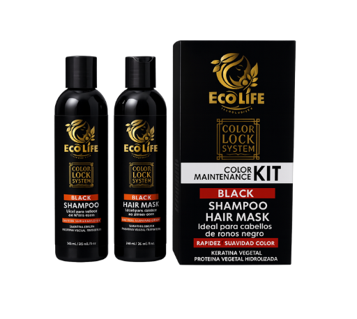🖤 ECOLIFE TECHNOLOGIES – COLOR LOCK SYSTEM BLACK SHAMPOO 8oz