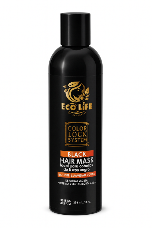 🖤 ECOLIFE TECHNOLOGIES – COLOR LOCK SYSTEM MASCARILLA BLACK 8oz