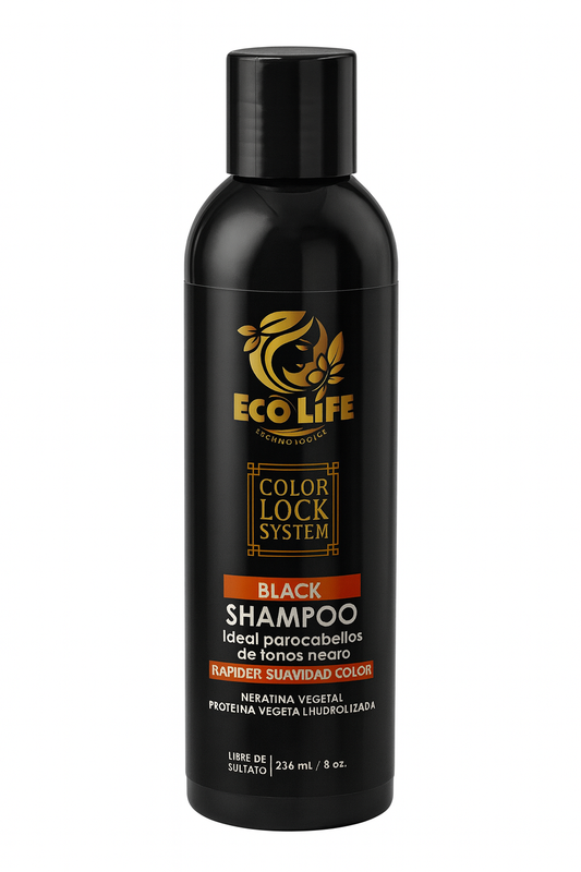 🖤 ECOLIFE TECHNOLOGIES – COLOR LOCK SYSTEM BLACK SHAMPOO 8oz