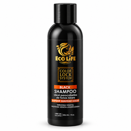 ECOLIFE Color Lock System Black Shampoo 8 oz