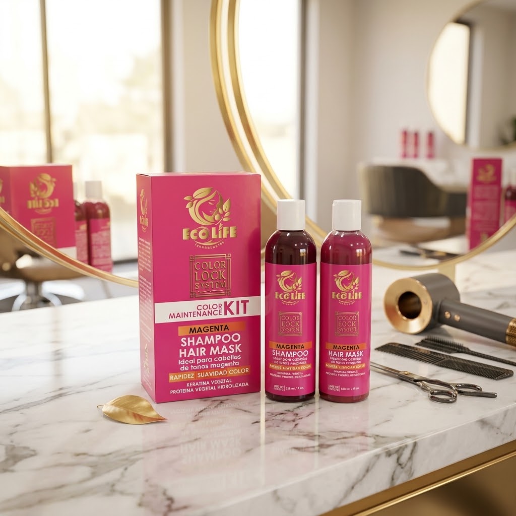 ECOLIFE Color Lock System Kit Magenta 2 Piezas – 8 oz