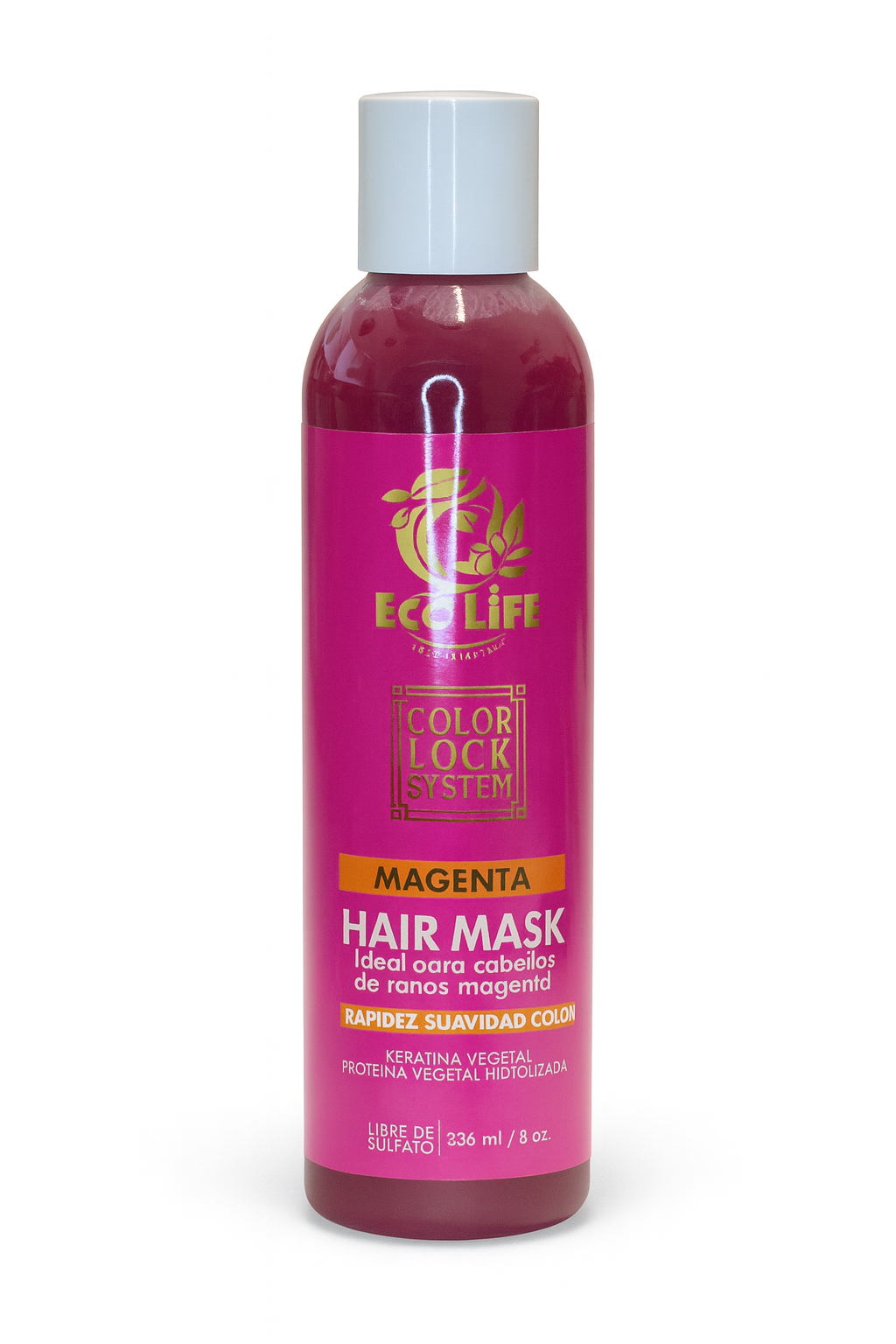 💗 ECOLIFE TECHNOLOGIES COLOR LOCK SYSTEM – MAGENTA HAIR MASK 8oz