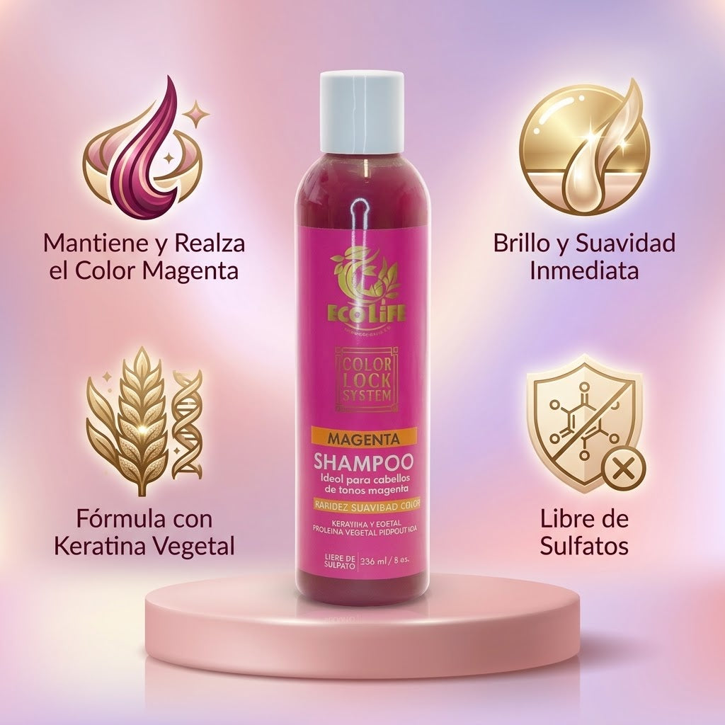 ECOLIFE TECHNOLOGIES – COLOR LOCK SYSTEM MAGENTA SHAMPOO 8oz