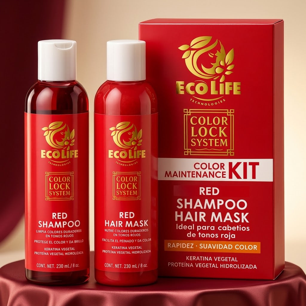 ECOLIFE Color Lock System Kit Red 2PZ 8 oz