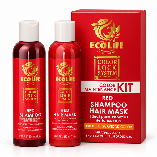 ECOLIFE Color Lock System Kit Red 2PZ 8 oz