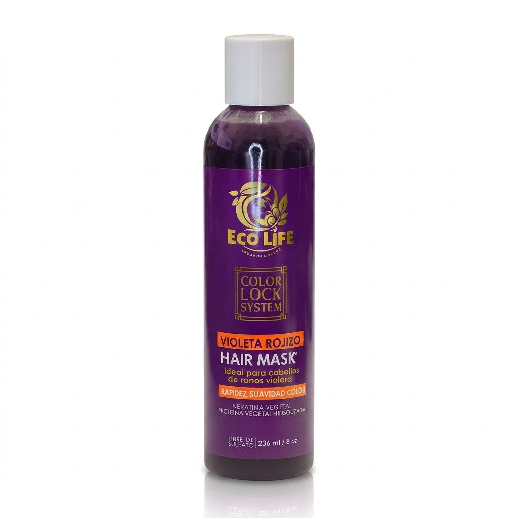 ECOLIFE Technologies Color Lock Hair Mask Violeta Rojizo 8 oz – ETCLSRVM