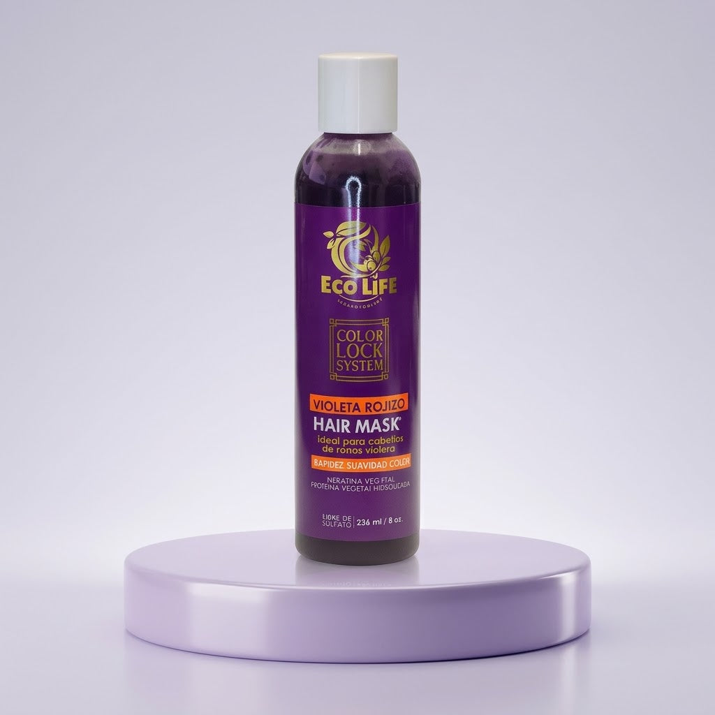 ECOLIFE Technologies Color Lock Hair Mask Violeta Rojizo 8 oz – ETCLSRVM