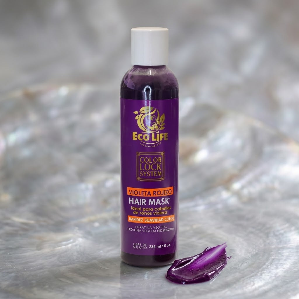 ECOLIFE Technologies Color Lock Hair Mask Violeta Rojizo 8 oz – ETCLSRVM