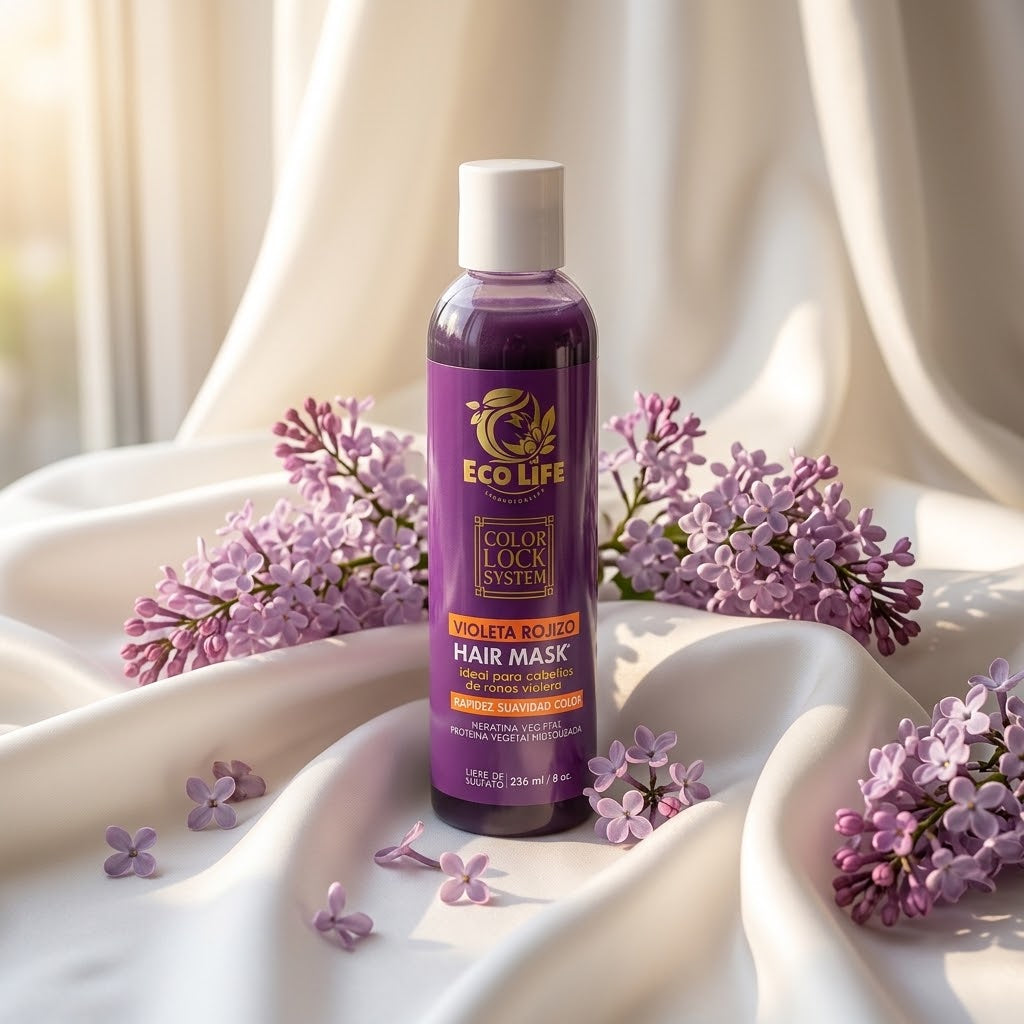 ECOLIFE Technologies Color Lock Hair Mask Violeta Rojizo 8 oz – ETCLSRVM