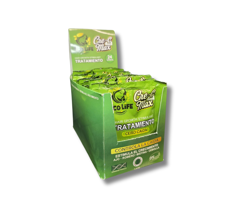 🌿 ECOLIFE TECHNOLOGIES Cre-C Max 4 en 1 Mascarilla Capilar | 1.5 oz (Cero Caída – Estimula el Crecimiento)