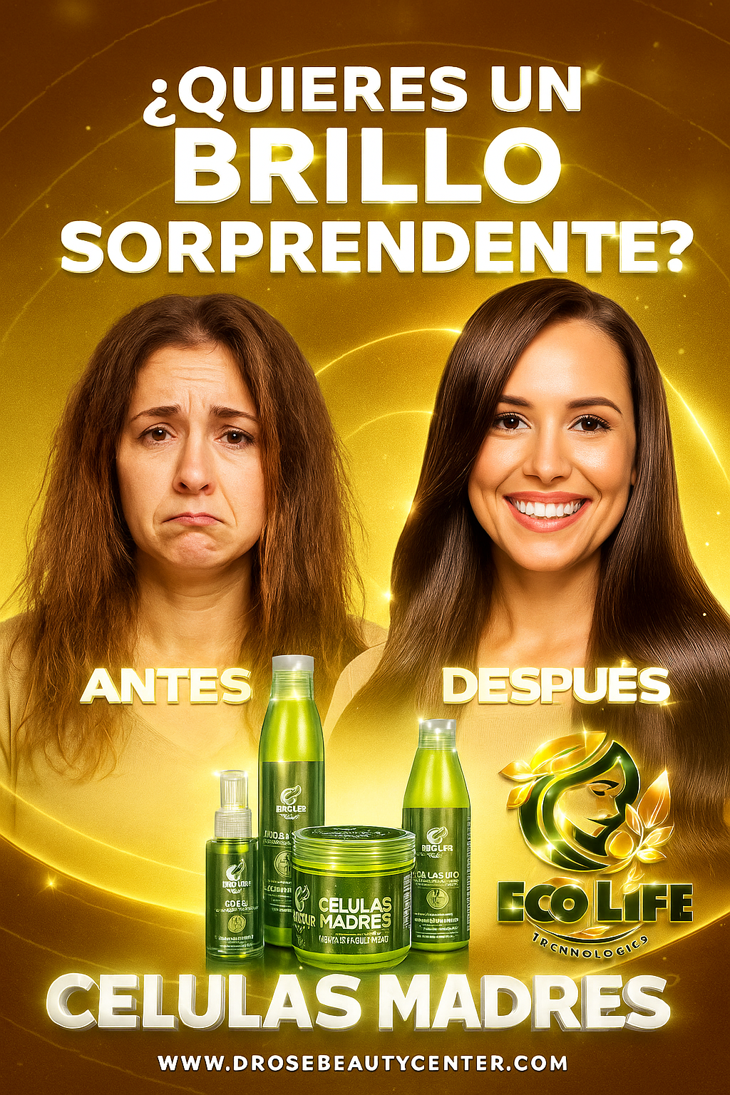 💚 ECOLIFE TECHNOLOGIES – SHAMPOO CÉLULAS MADRE GALÓN