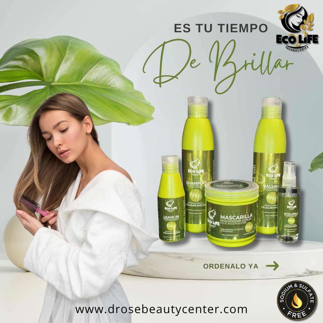 💚 ECOLIFE TECHNOLOGIES – MASCARILLA CAPILAR REGENERADORA CON CÉLULAS MADRE 16oz