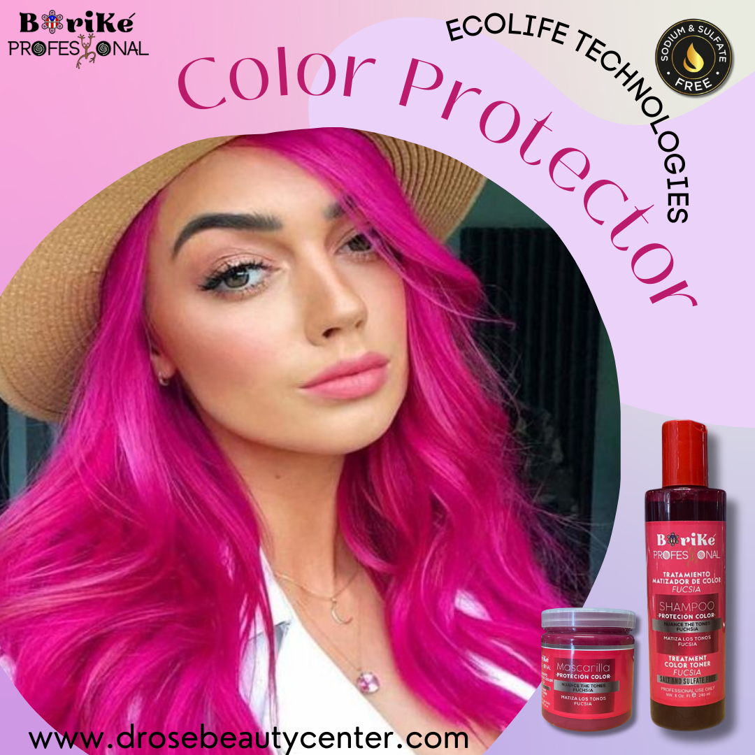 BORIKE PROFESSIONAL COLOR PROTECTOR MAGENTA MASCARILLA 8OZ 2PC BPCPMM8