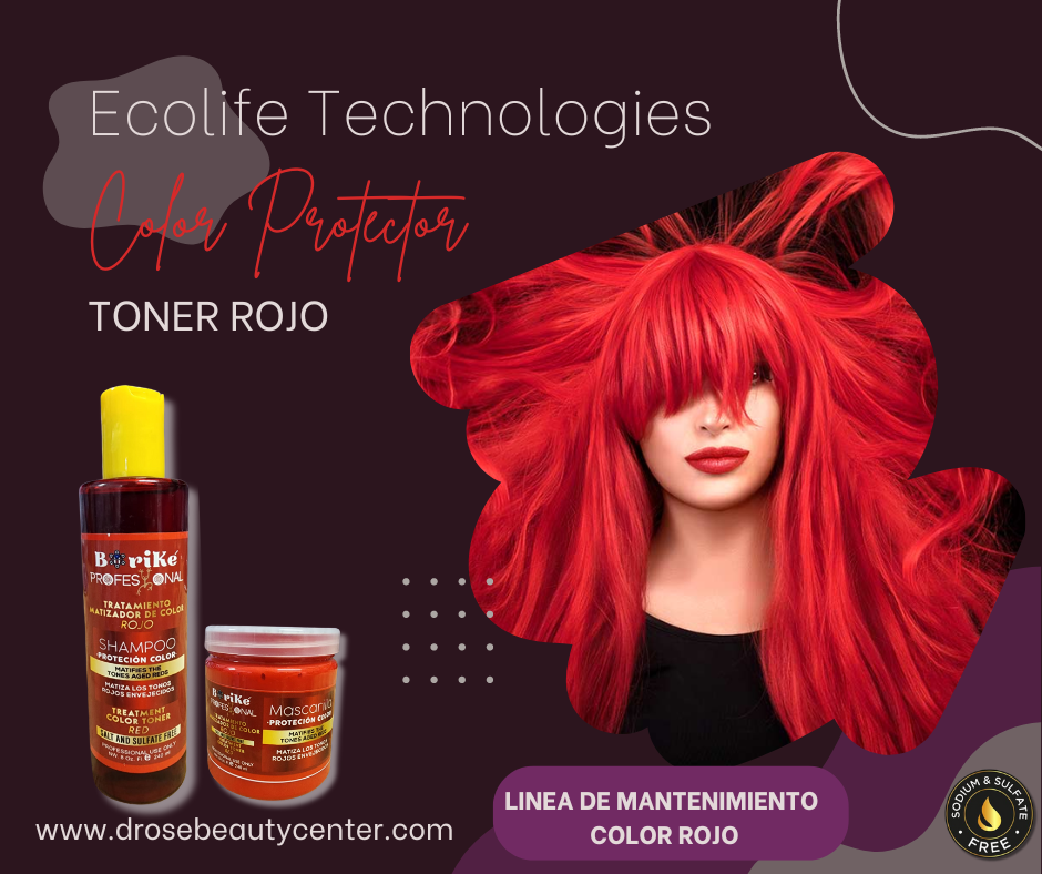 BORIKE PROFESSIONAL COLOR PROTECTOR ROJO MASCARILLA 8OZ BPCPRM8