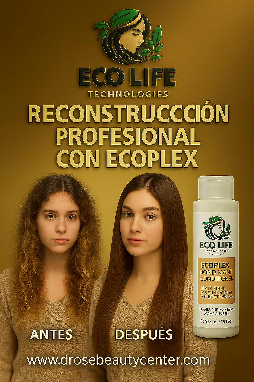 ⭐ ECOLIFE TECHNOLOGIES – ECOPLEX ACONDICIONADOR 16OZ