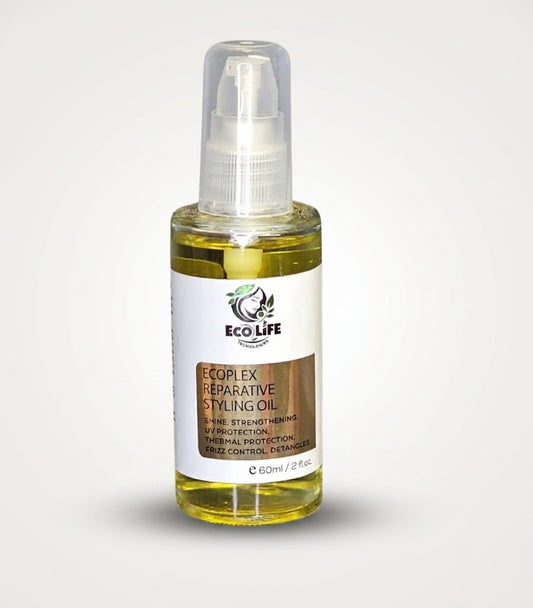 ⭐ ECOPLEX Gotas de Brillo Reparadoras 2oz – Aceite Capilar 6 en 1