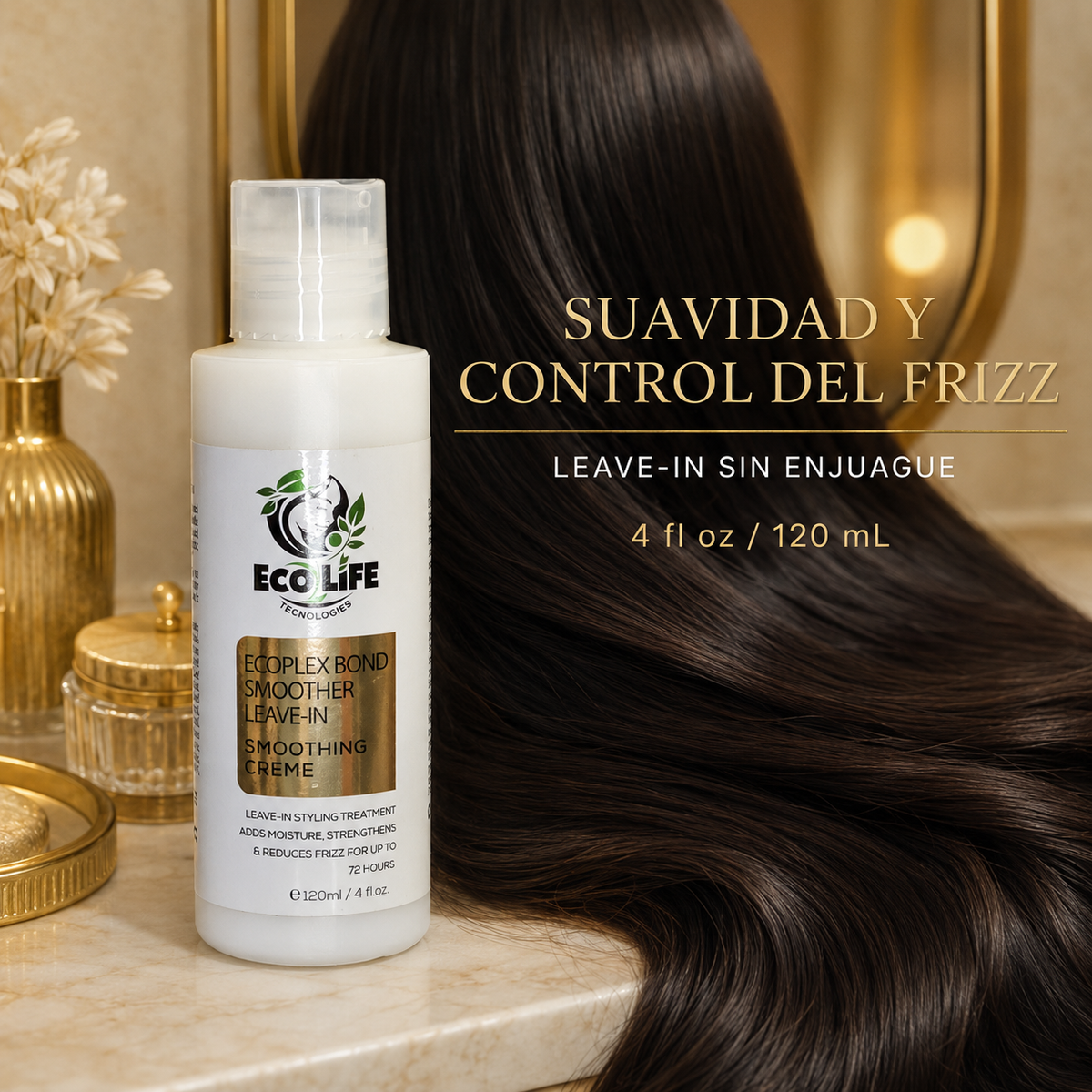 ✨ Ecolife ECOPLEX Bond Smoother Leave-In Anti-Frizz 4 oz