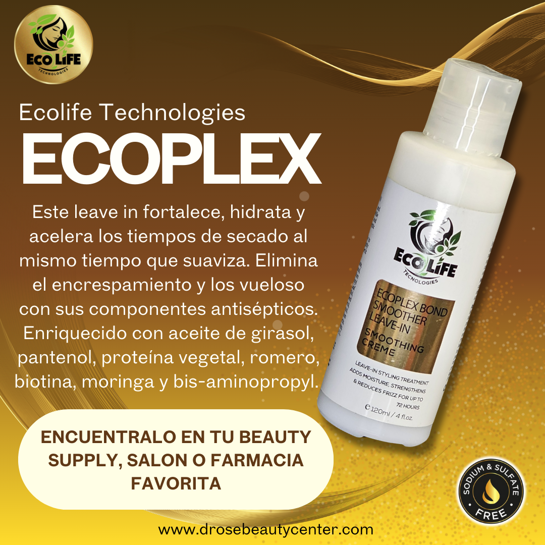 ✨ ECOPLEX Leave-In 4oz | Bond Smoother: Adiós Frizz hasta por 72 Horas