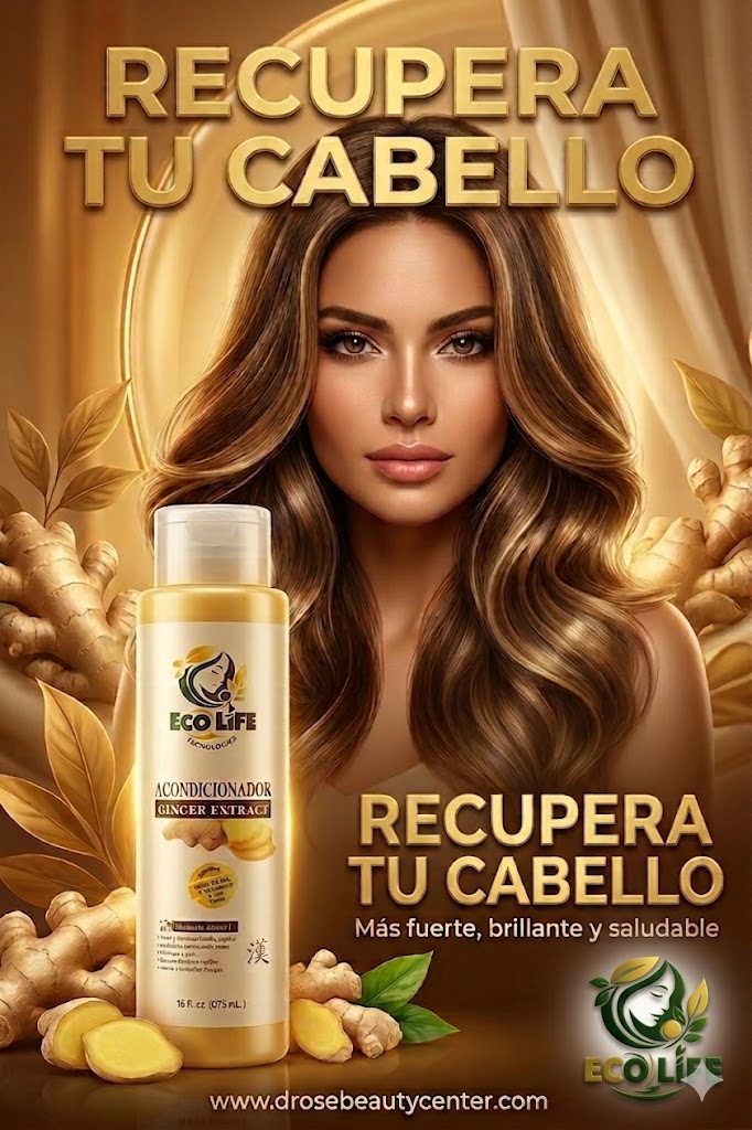 🌿✨ ACONDICIONADOR ANTICAÍDA ECOLIFE GINGER EXTRACT 16oz – HIDRATACIÓN + CRECIMIENTO CAPILAR 💆‍♀️🔥