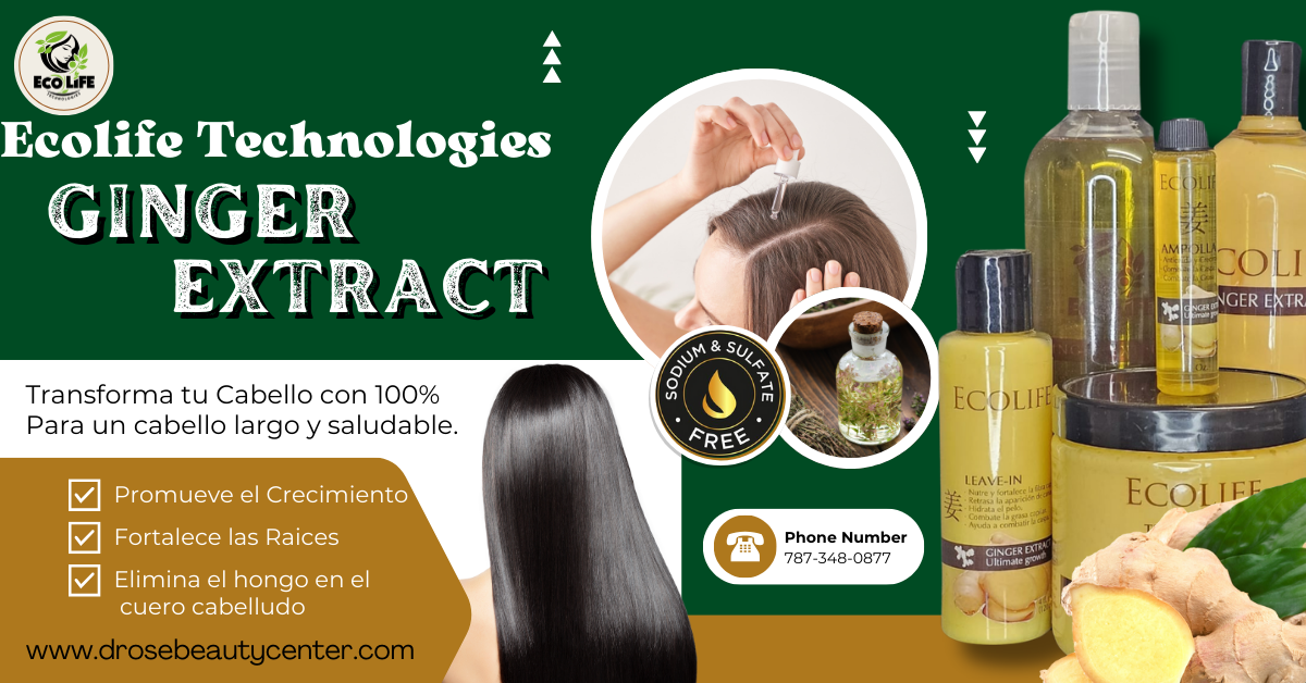 🧴 Ecolife Technologies – Ginger Extract Mascarilla 16oz