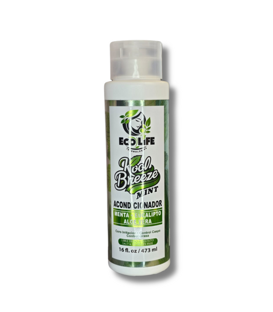 ECOLIFE TECHNOLOGIES Kool Breeze Mint Acondicionador 16oz / 473ml – Menta, Eucalipto y Aloe Vera