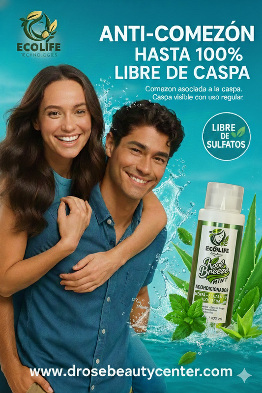 🌿 ECOLIFE TECHNOLOGIES – Kool Breeze Mint ACONDICIONADOR 16oz