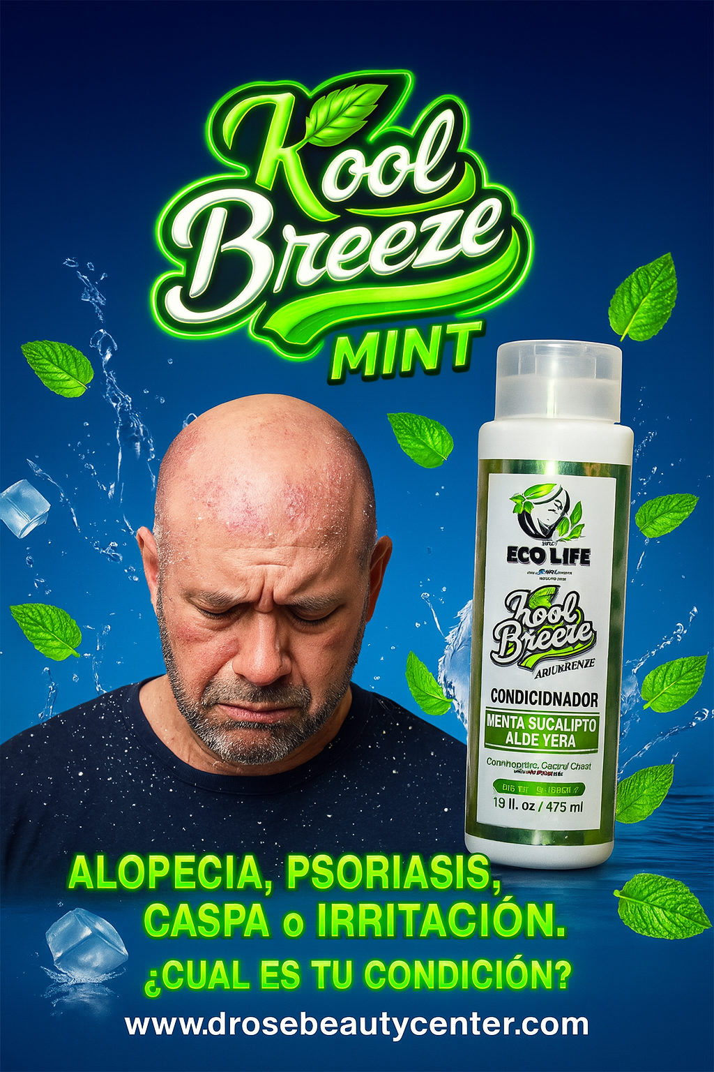 ECOLIFE TECHNOLOGIES KOOL BREEZE MINT ACONDICIONADOR 16OZ – ETKBMA16