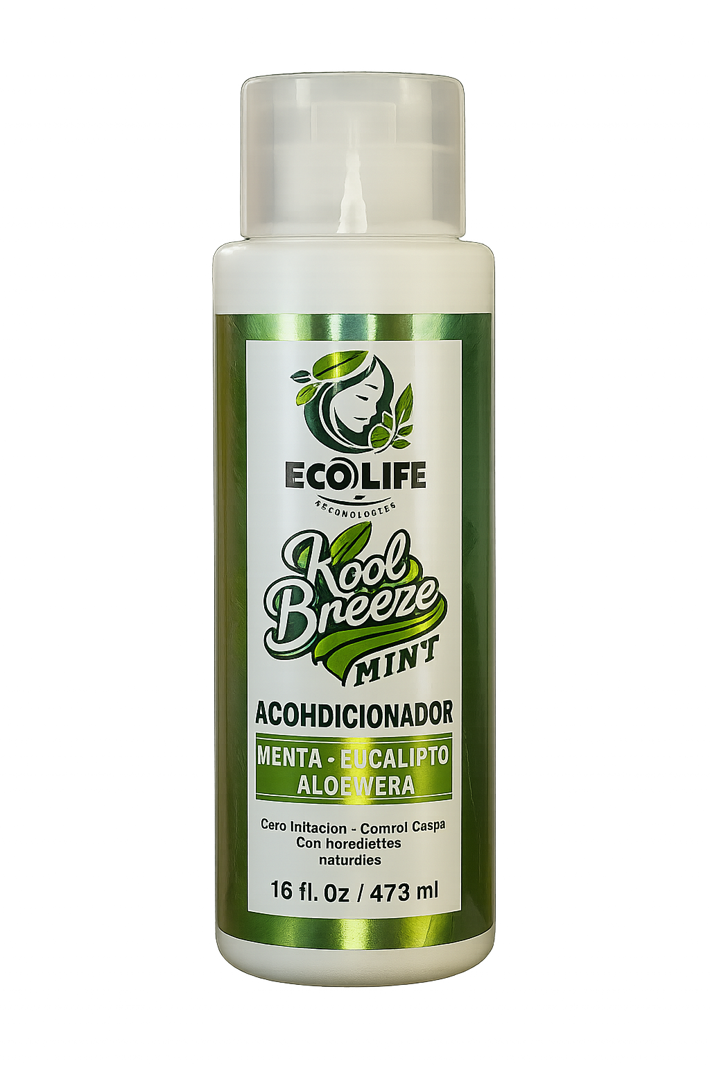 ECOLIFE TECHNOLOGIES KOOL BREEZE MINT ACONDICIONADOR 16OZ – ETKBMA16