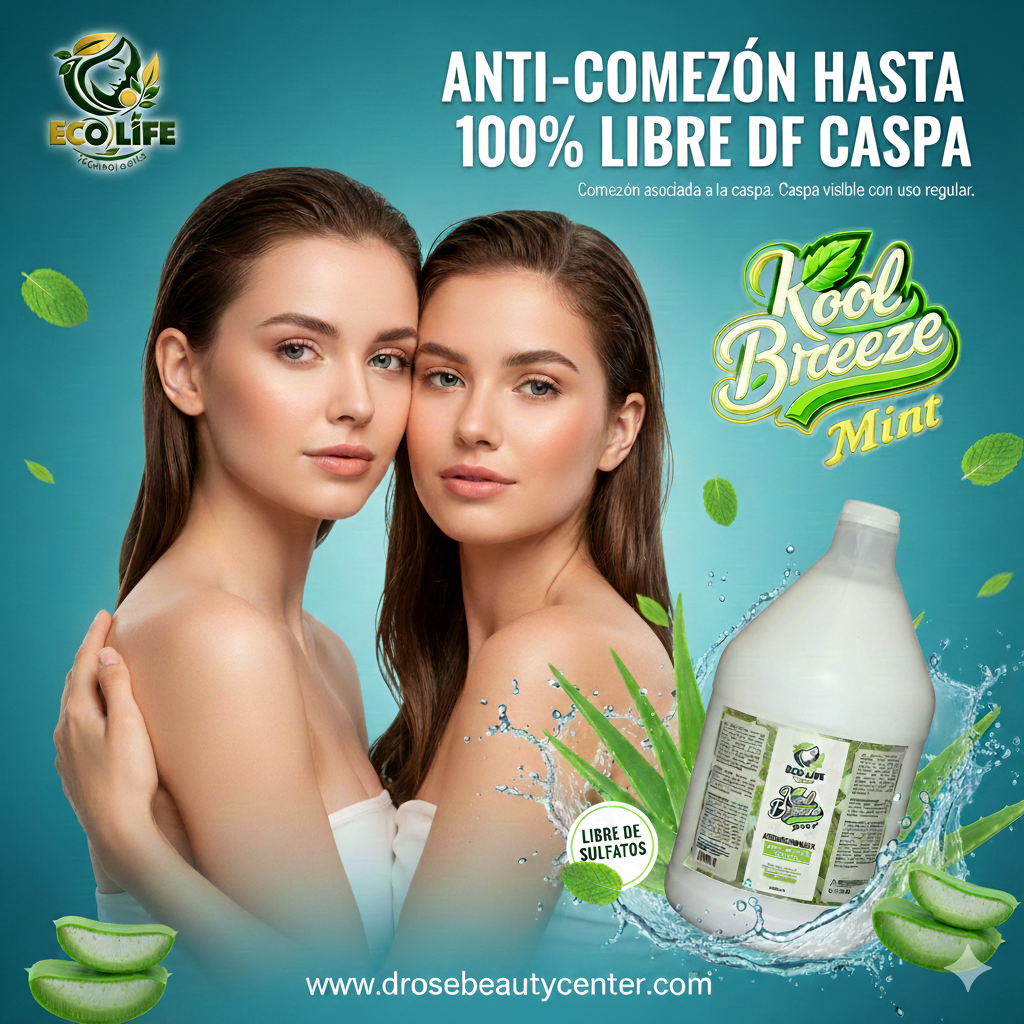 🌿 ECOLIFE TECHNOLOGIES Kool Breeze Mint – ACONDICIONADOR GALÓN 128oz