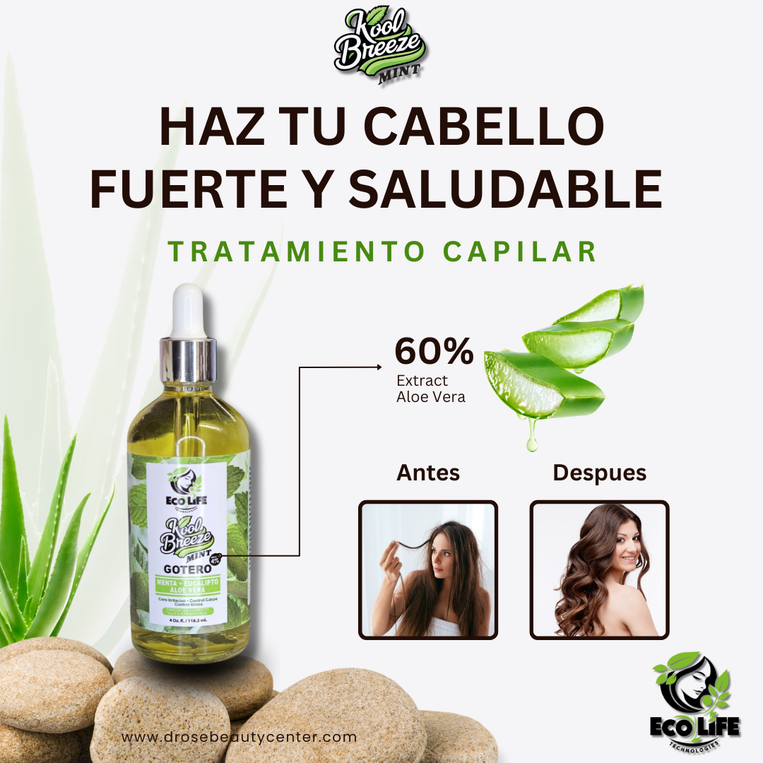 🧊 Mascarilla Capilar Kool Breeze Mint 16oz – Refresca, Hidrata y Repara con Menta, Sábila y Eucalipto